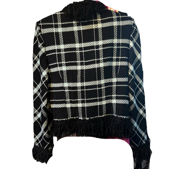 St. jhon zipper knit jacket with fringe sz 12 (A09) - Picture 2 of 7